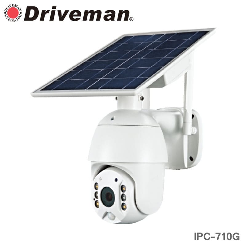 Driveman IPC-710G 通信型ソーラー充電式セキュリティカメラ SD/SIM別（別途SIMが必須）