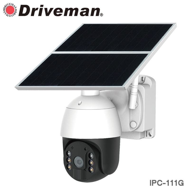 Driveman IPC-111G 通信型ソーラー充電式常時録画対応セキュリティカメラ SD/SIM別（別途SIMが必須）
